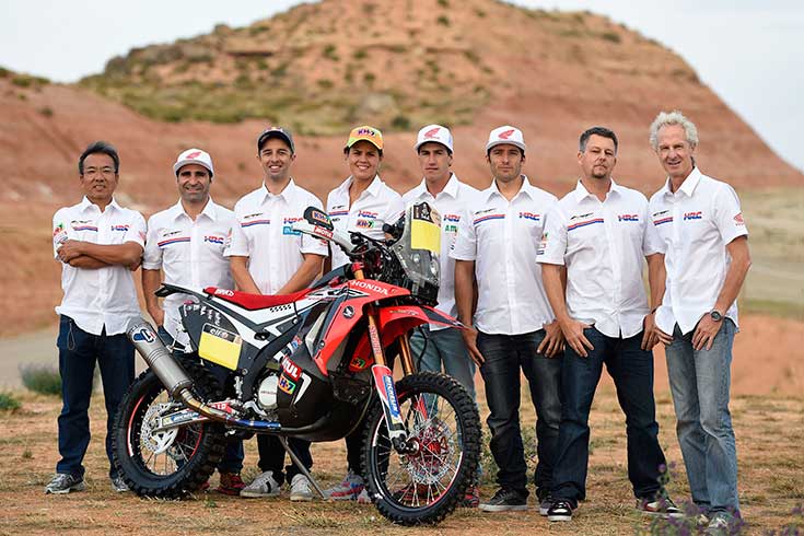 Με πέντε αναβάτες θα συμμετάσχει η Honda-Team HRC στο Dakar Rally 2015
